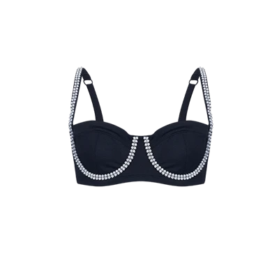 Melnais Rhinestone Bustier